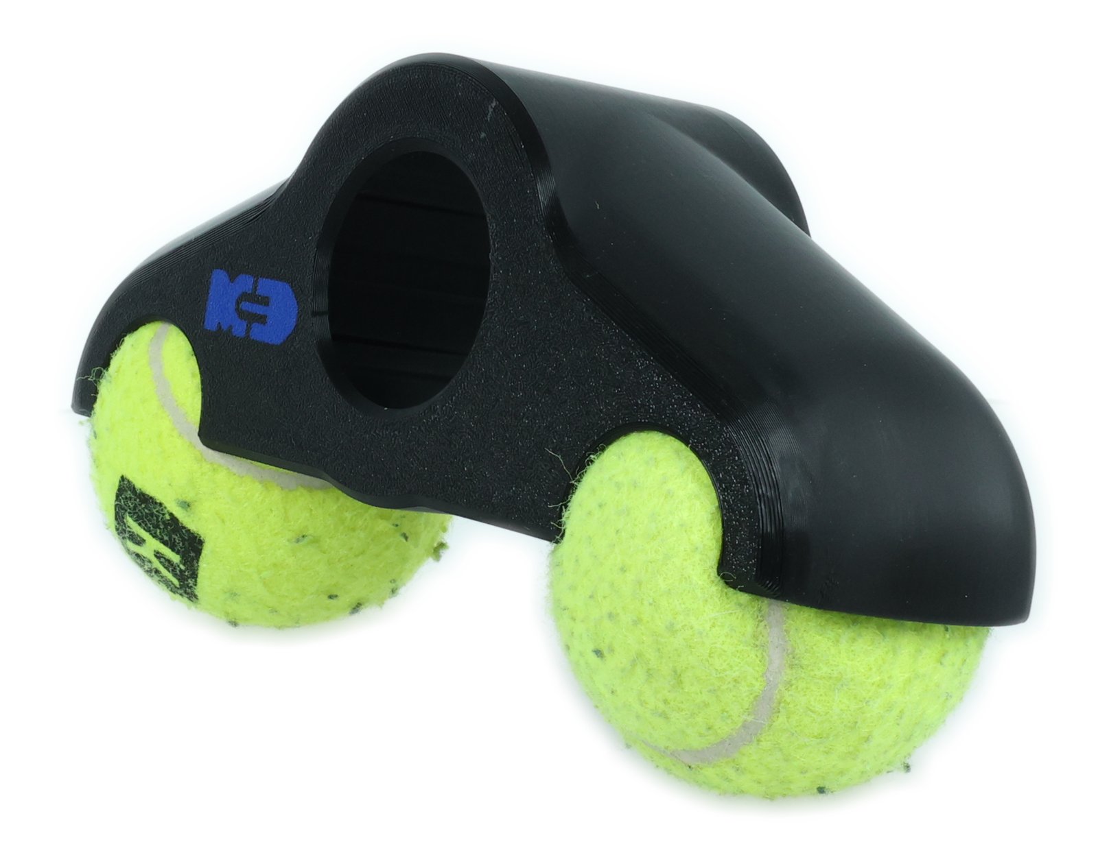 RockerFeet do Wahoo KICKR Core v1 z piłkami tenisowymi